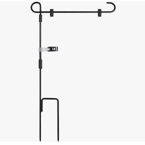 Garden Flag Iron Stand-Holder-Pole Holds Flags up to 12.5" in Width NWT